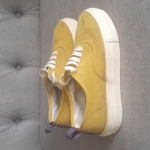 Eytys yellow mom wedge sneakers size 7.5